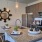 a kitchen with a marble countertop