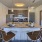 a kitchen with a dining table