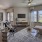 a living room with a large window