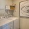 a washing machine and a shelf